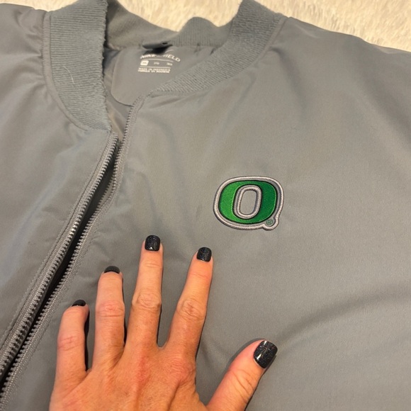Nike Shield Oregon Ducks Cool Grey Bomber Jacket Men’s Sz 3XL - Picture 8 of 16